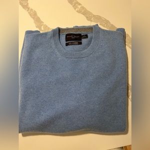 Black Brown 1826 label 100% cashmere sweater in light blue